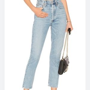 Agolde Riley High Rise in Renewal